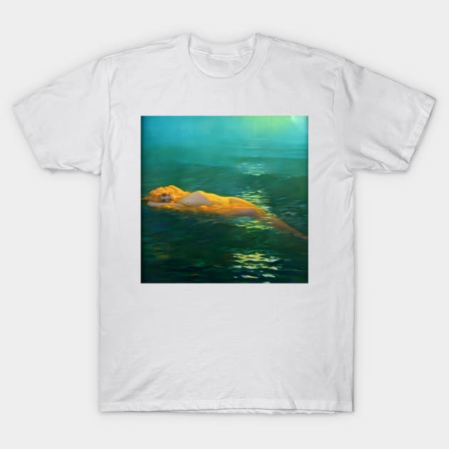 Queen of the Waves painting T-Shirt by TrvlAstral